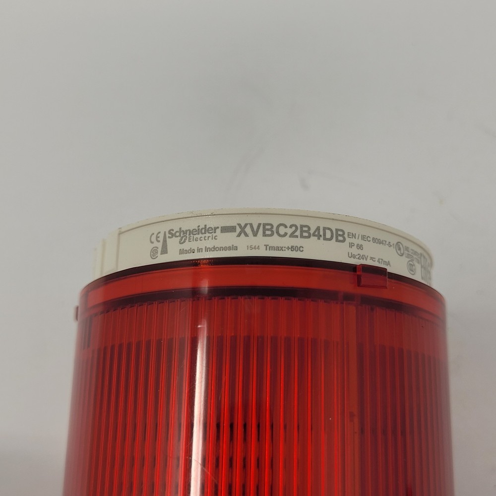 Schneider XVBC2B4DB Tower Light Indicator, 24V, Tmax=+50°C, LED, Red - USED