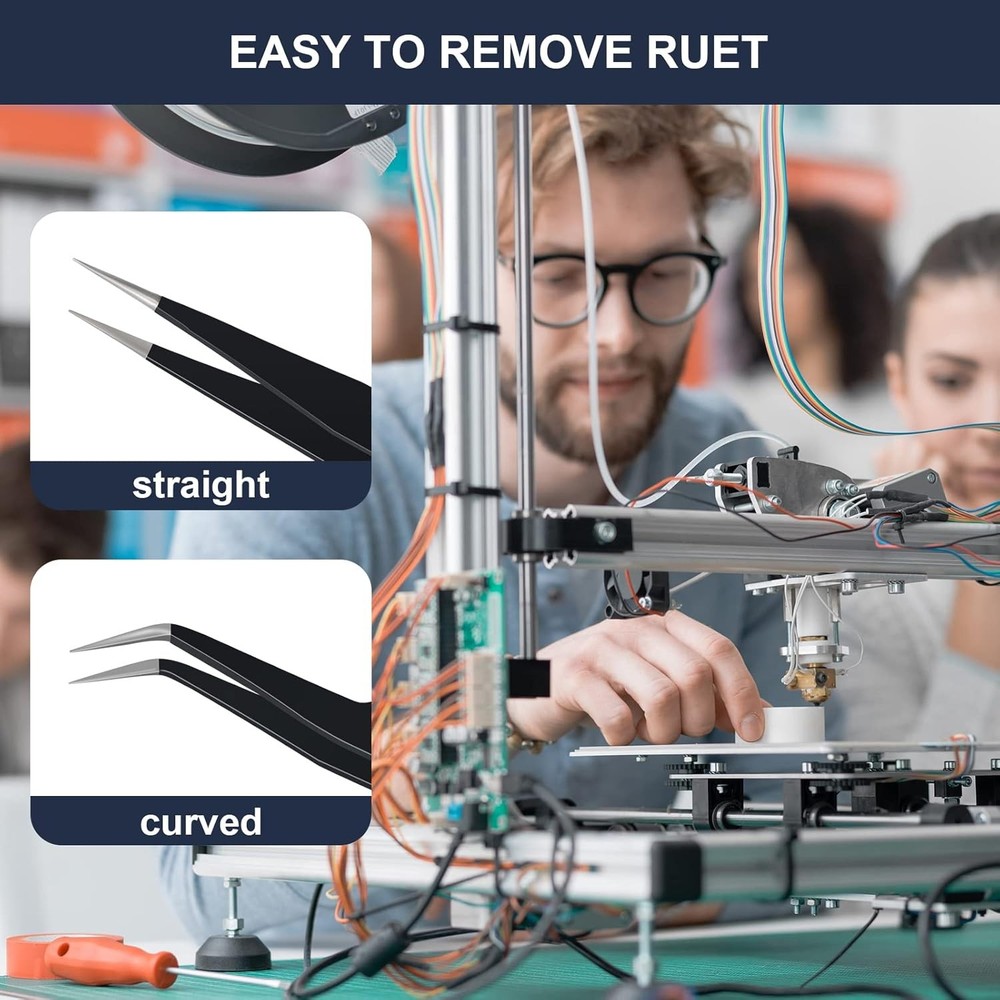 3D Printer Nozzle Cleaning Kit 26pcs Tool Set Needles Brushes Case