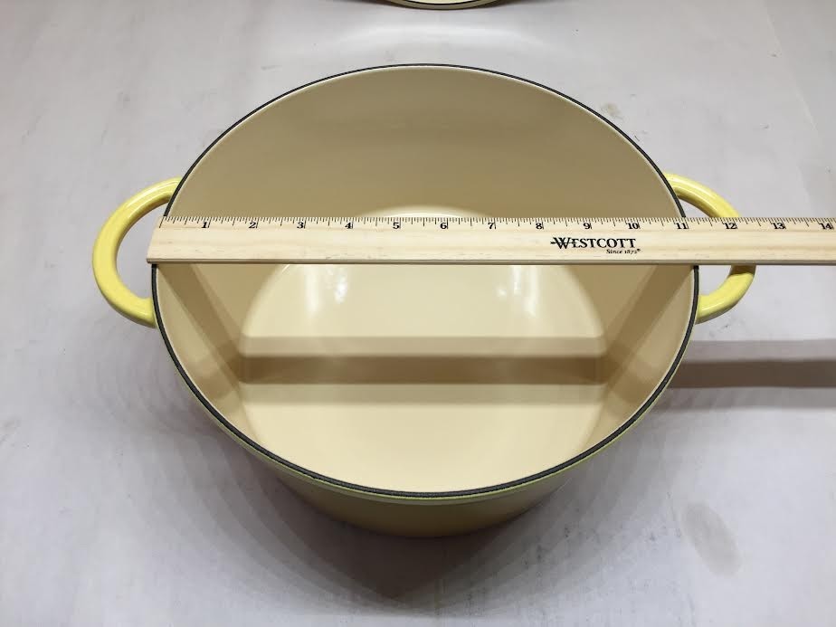 Fontignac Round Dutch Oven, Yellow, 6.5 Quart