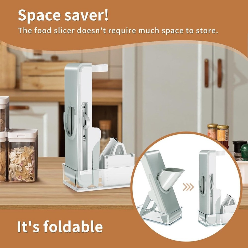 Adjustable Stainless Steel Vegetable Slicer & Chopper Multifunctional Safe Dicer