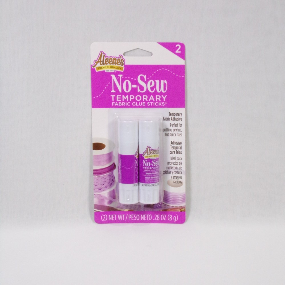 Aleene's® No-Sew Temporary Fabric Glue Sticks 2 Pack