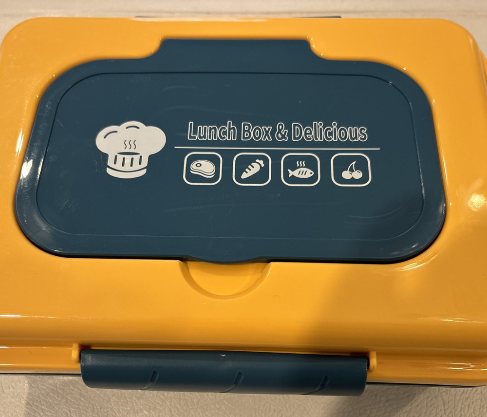 FAREEHA Bento Box with Spoon and Fork, Leak-Proof Lunch Container