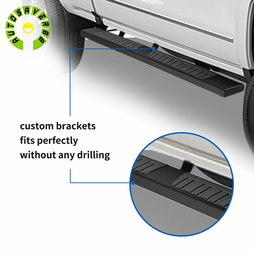 Running Boards for 2019-2025 Dodge Ram 1500 Crew Cab 6" Side Step Bars