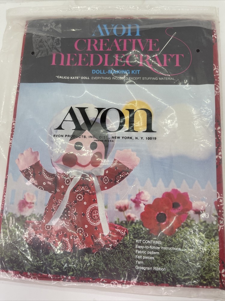 Avon Creative Needlecraft Doll Making Kit Calico Kate
