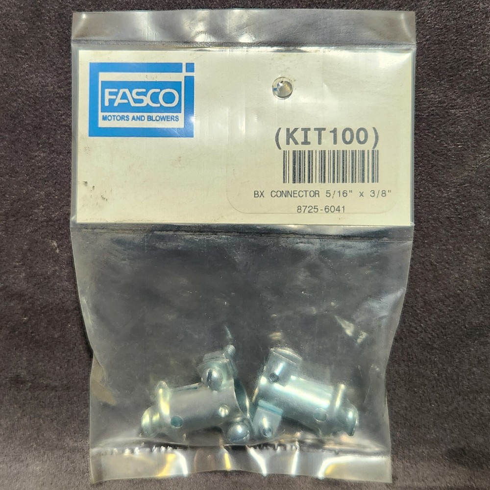 ~Discount HVAC~ B50 - FS-KIT100 - Fasco - BX Connector - 5/16" x 3/8"