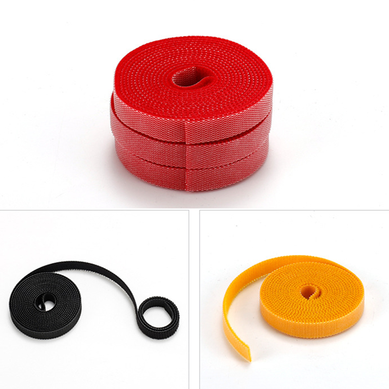 Double Sided Hook and Loop Tape Fastener 20mm Cable Ties Straps Various Colors