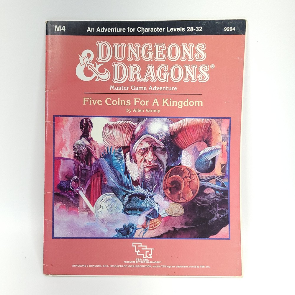 D&D Basic Five Coins for a Kingdom TSR M4 9204 1st Edition Varney Very Good