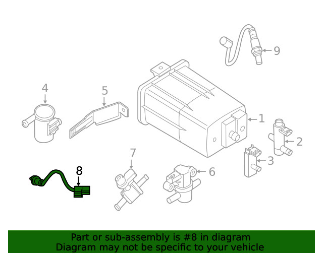 Genuine Nissan Oxygen Sensor 22693-3TY0B