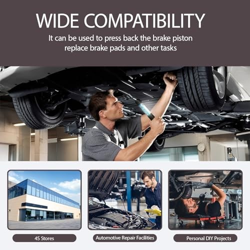 Brake Caliper Compression Tool, Heavy-Duty 360° Adjustable Ratcheting Caliper