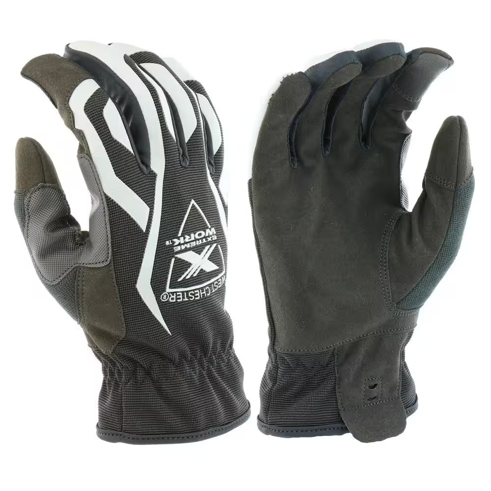 Extreme Work Medium Black/Gray Multi-Purpose Performance Synthetic Leather Work