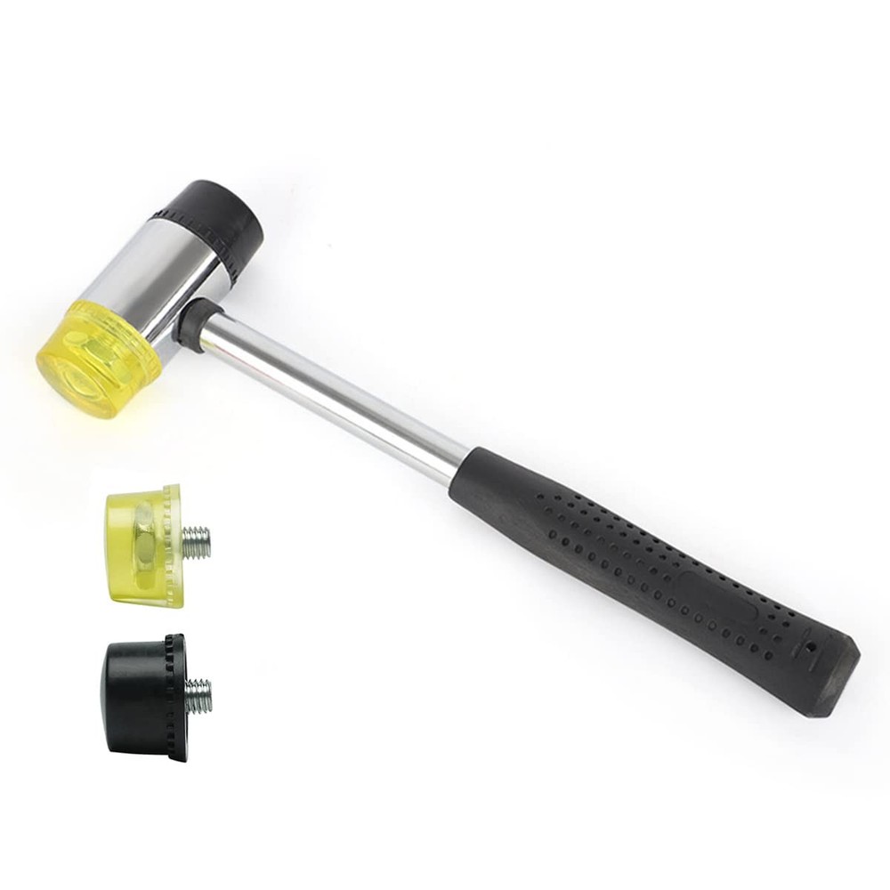Rubber Mallet, Mini Double Head Rubber Mallet, Soft Face Mallet Double Head Mallet Rubber...