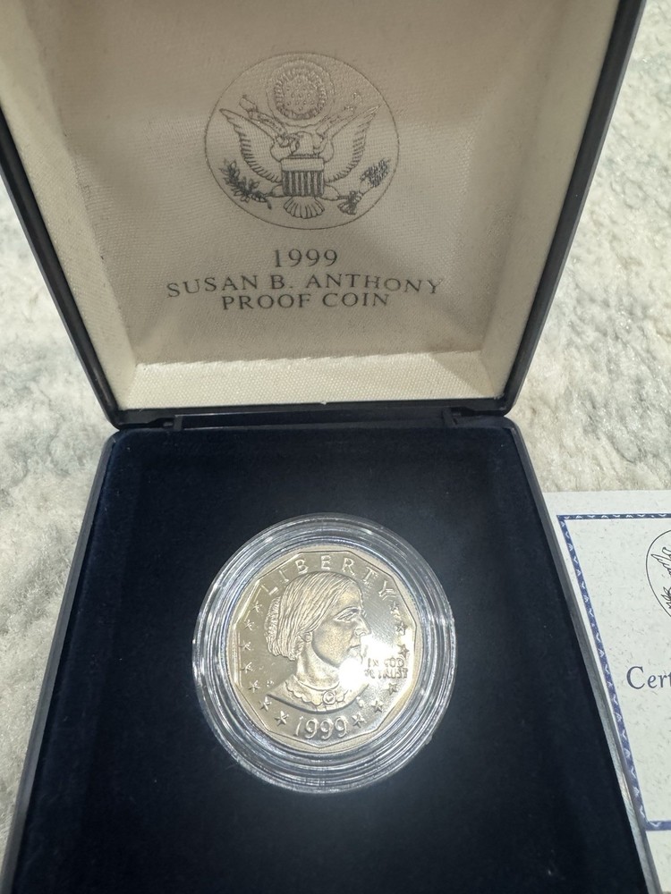 1999 Proof Susan B Anthony Dollar Coin