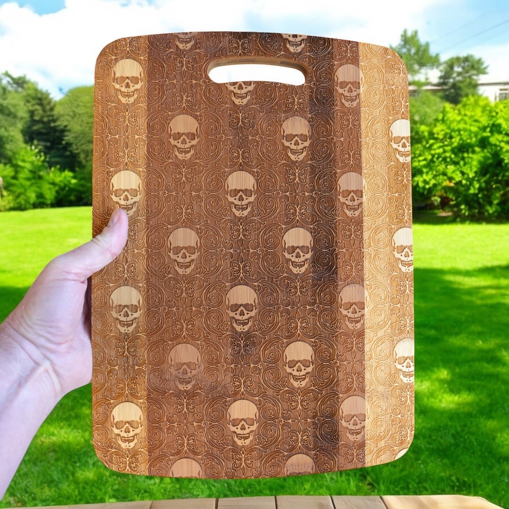 Gothic Baroque Cutting Board 14''x9.5''x.5'' Bamboo