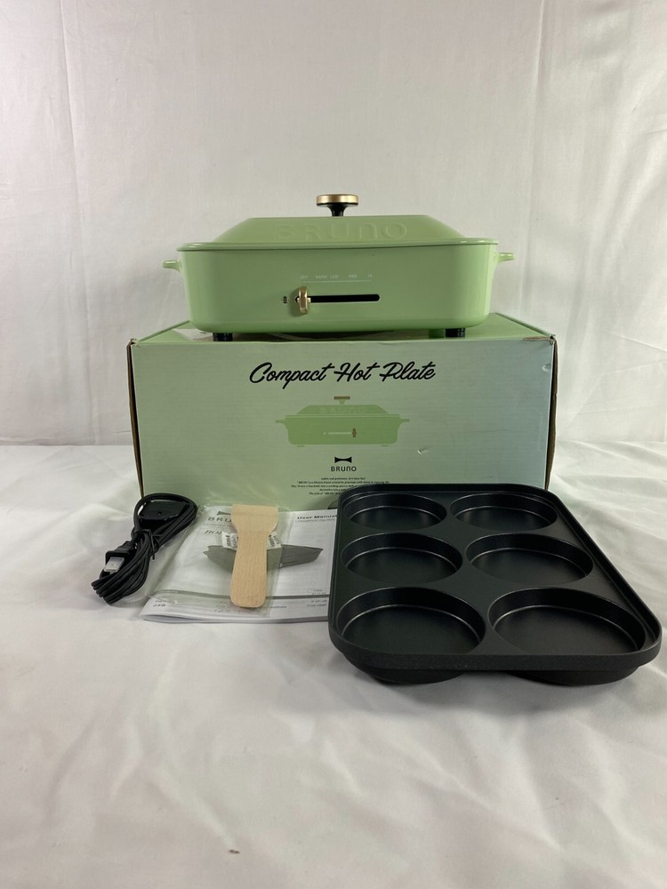 Bruno BOE021 Green Non Stick Coating Ceramic Coated Compact Multi Hotplate