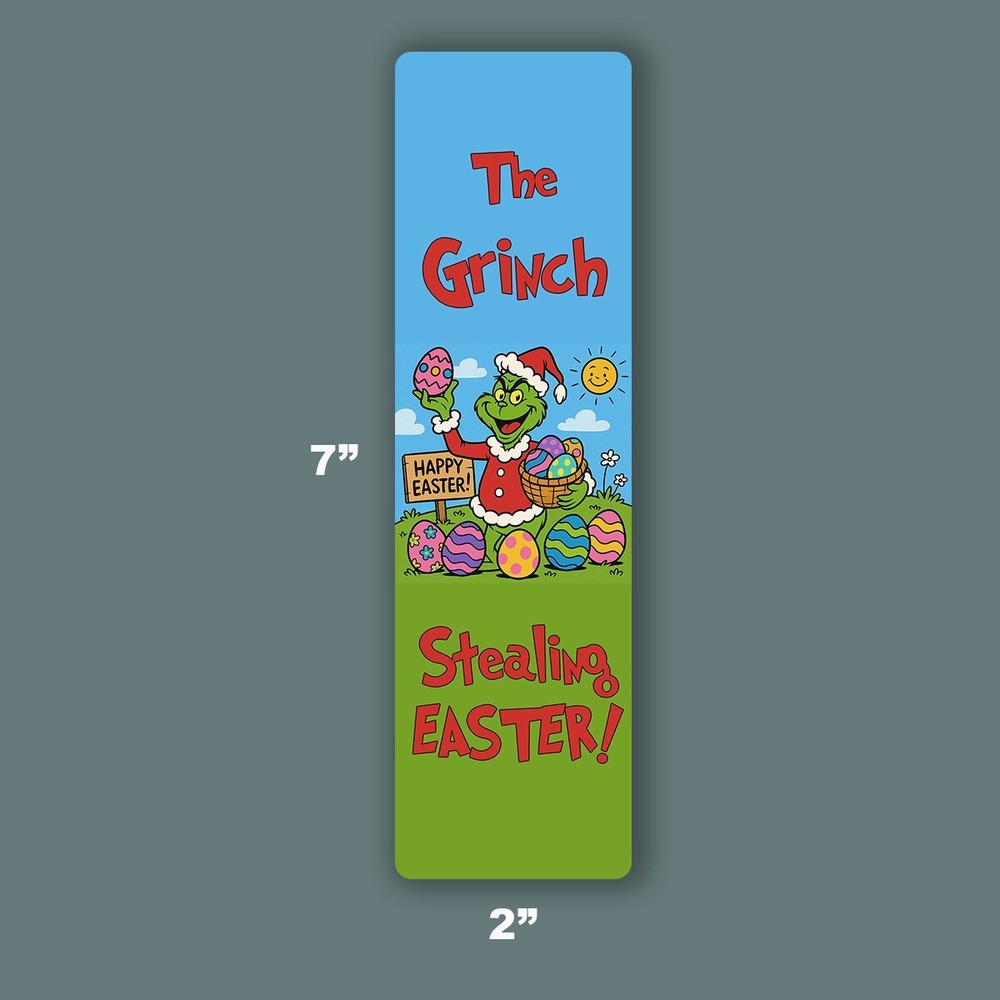 Grinch Inspired Bookmark Laminated, Handmade Perfect Gift for Any Reader!📖🎁