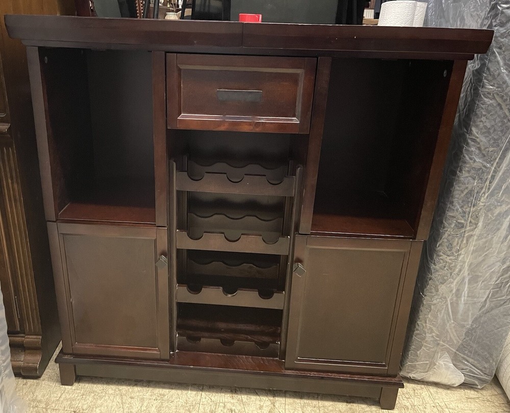 Bar Cabinet With Expandable Top