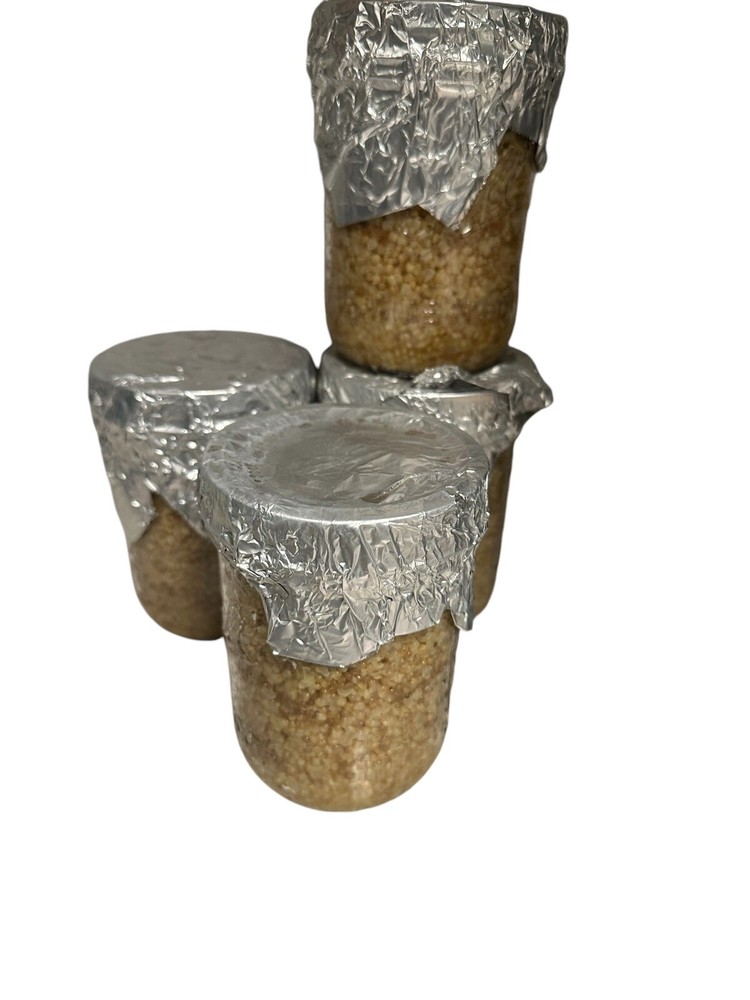 Sterilized MILLET Jars For Mushroom Inoculation FOUR(4) Count