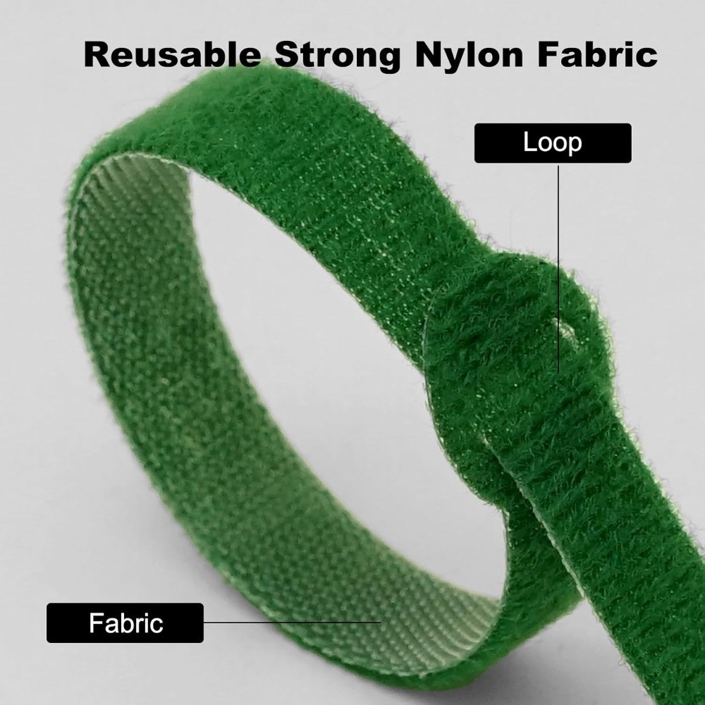 Reusable Hook and Loop Cable Ties 150PCS Multi-Size 4 6 8 10 Inch Adjustable