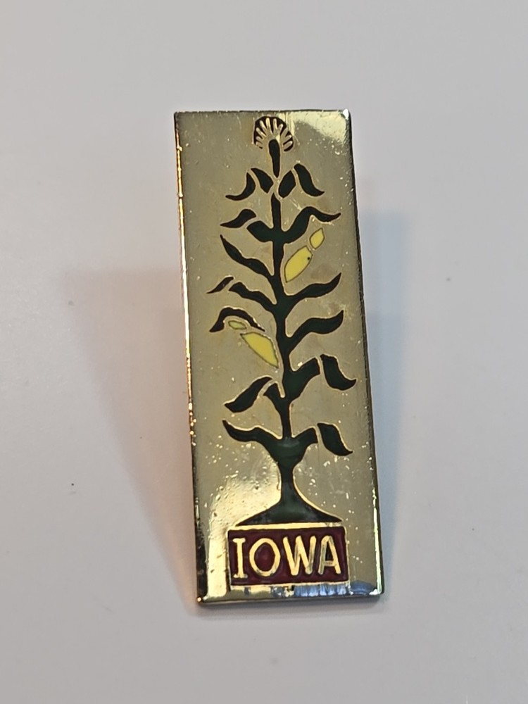 Iowa Corn Stalk Souvenir Lapel Pin