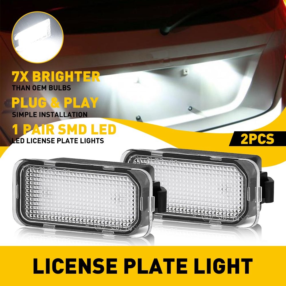 2pc Connect LED License Plate Light Lamp For Replacement Ford C-MAX Edge Transit