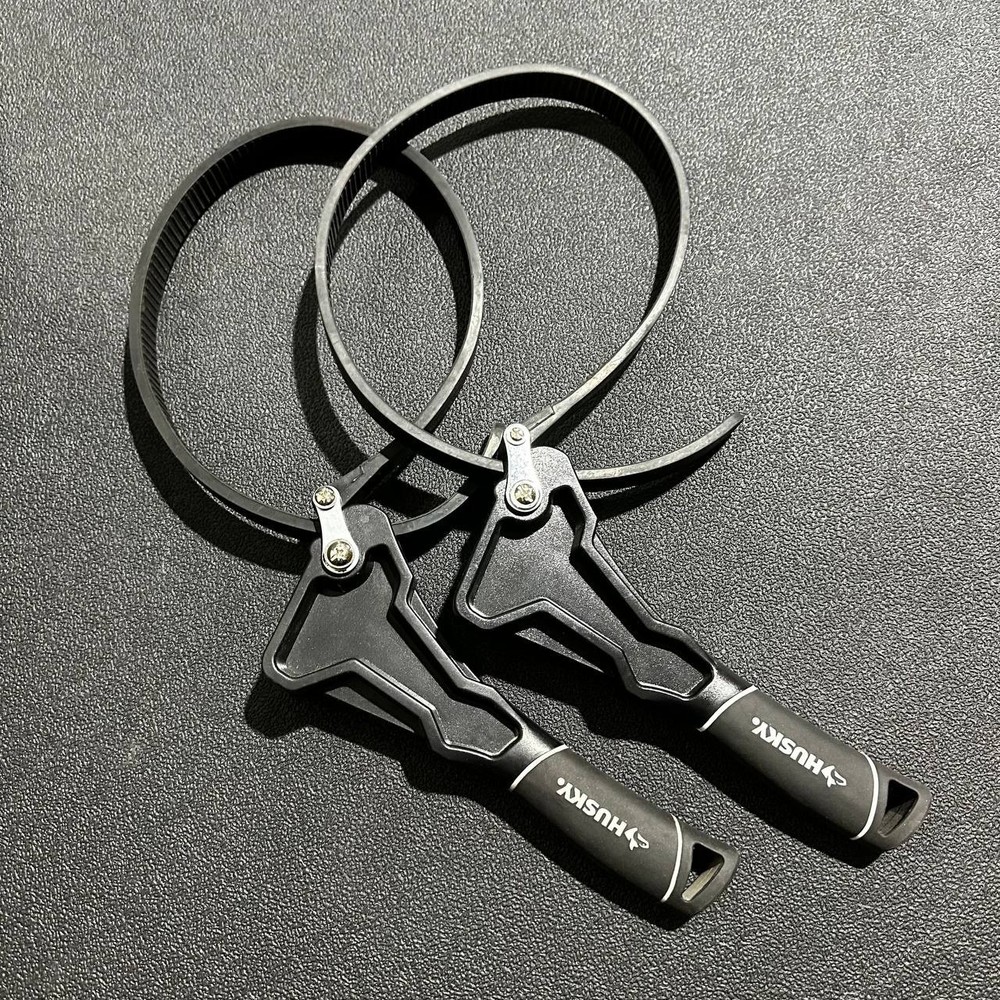 Husky Dual‑Material Strap Wrench – 28" Strap – 8" Capacity - 2-Pack