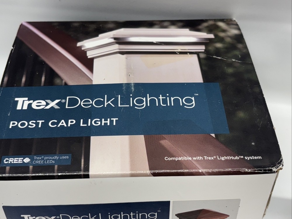 TREX DECKING PYRAMID LED POST CAP LIGHT LIGHTING FIRE PIT (brown)