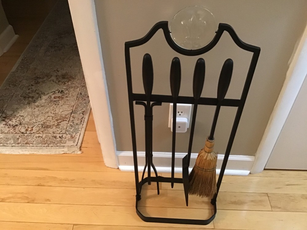 4 PCS Fireplace Tools Set Iron Fire Place Tool set Stand Hearth Accessories