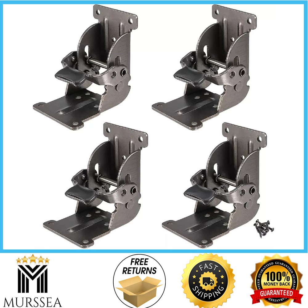 4PCS Self Locking Folding Hinge 0 90 180 Degree Foldable Leg Hinge Support Brac