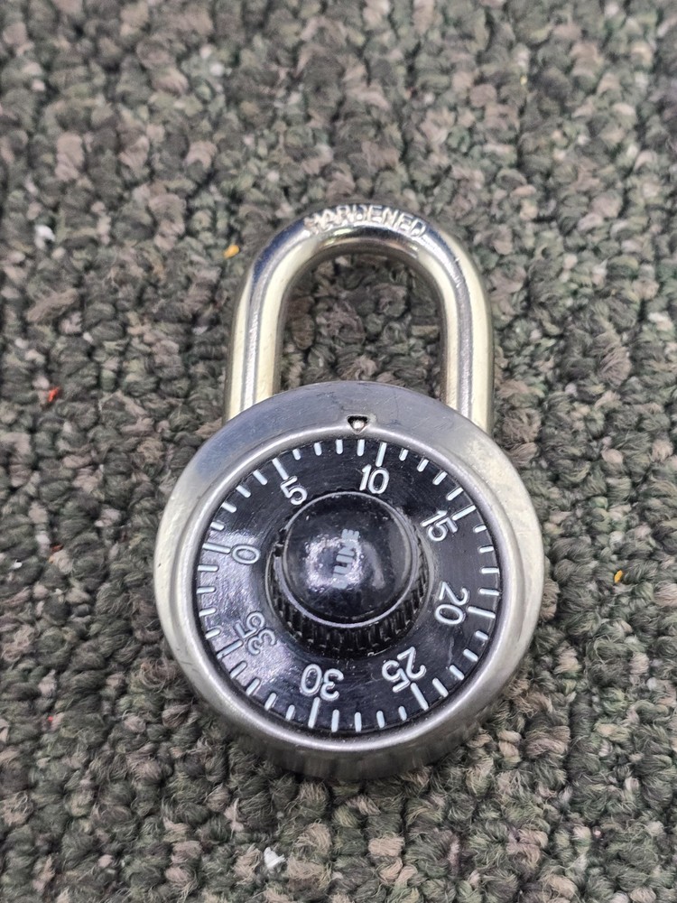 (QTY 12) Uline Black Combination Padlocks with Optional Key Access - (No Keys)