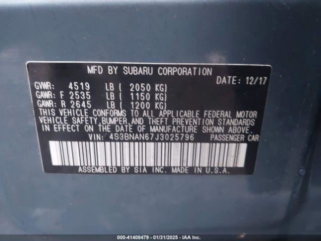 LEGACY 2018 Glove Box 4979045