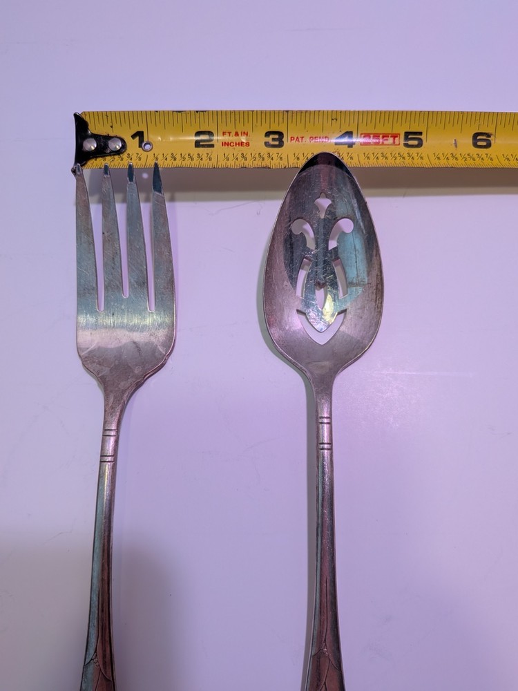 Oneida Community Lady Hamilton Serving Spoon And Fork