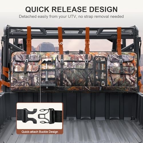 Double UTV Tool Carrier Soft Case, Quick Release Hunting Tool Bag Camouflage