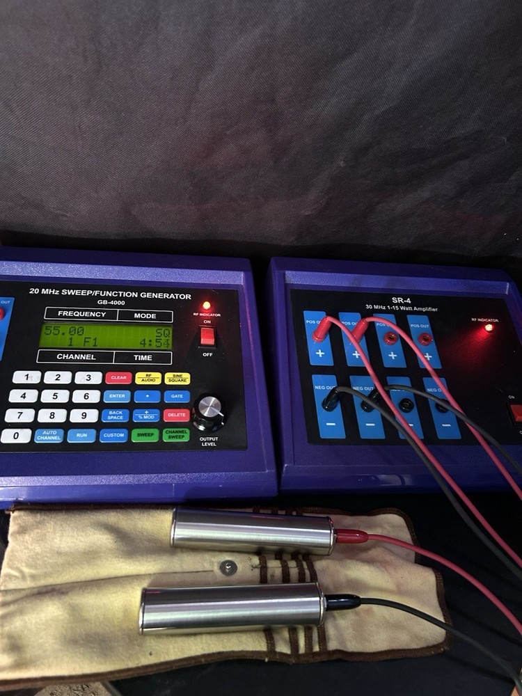 gb 4000 rife frequency machine function generator and sr4 amplifier combo