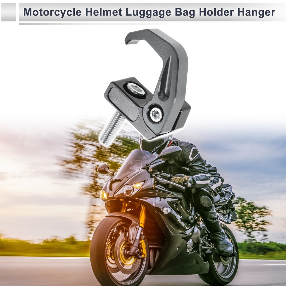 Motorcycle hanging hook 1 set 42mm black titanium color