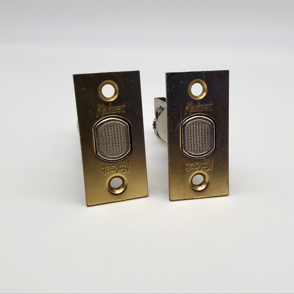2x Kwikset Deadbolt Lock Latches 400 Line Bright Brass for 400 Series 2-3/8" BS