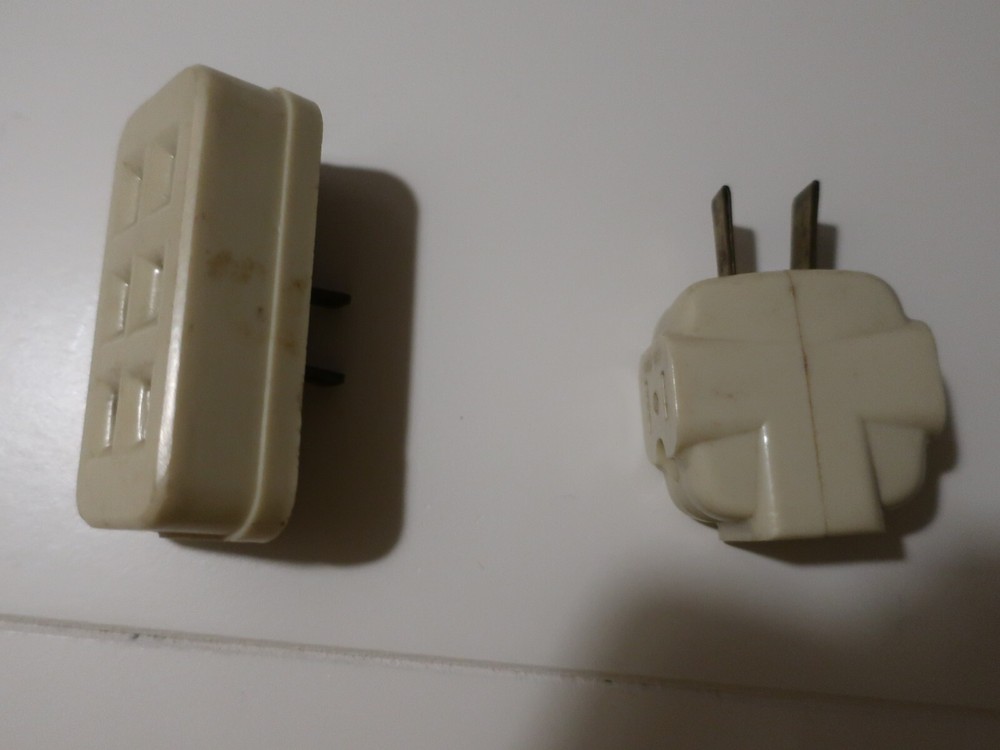 2 Vintage Multi-Plug Adapters