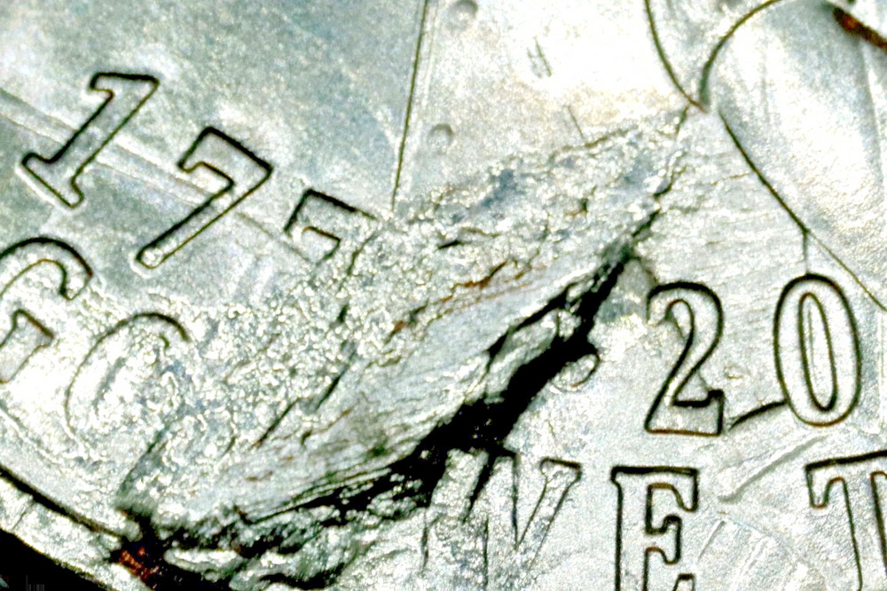 2026 P Mayflower Compact Quarter with a Struck-Through and Feeder Finger Errors