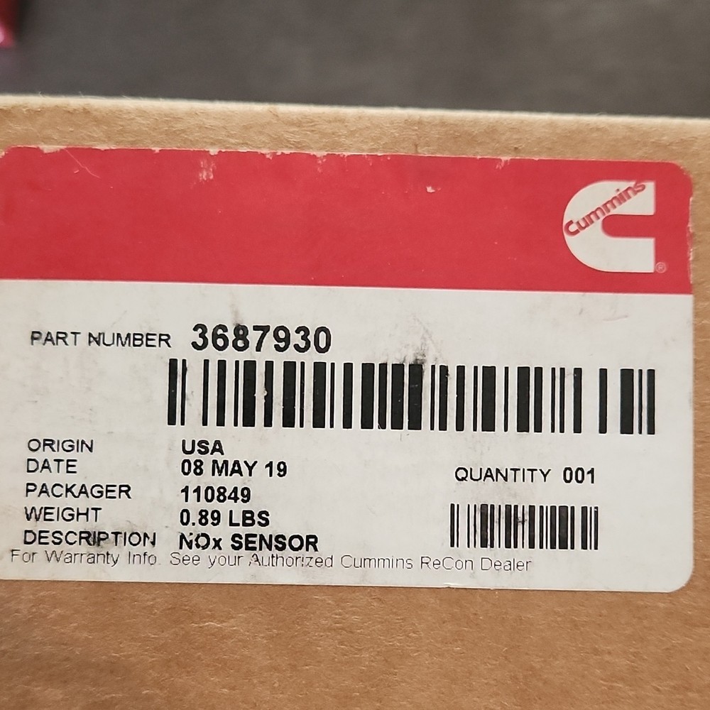 Genuine Cummins NOX Sensor 3687930