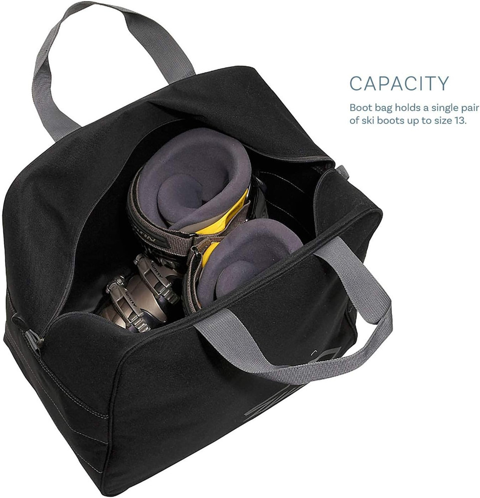 Ski Bag & Sku Boot Bag Combo, Black/Black, One Size
