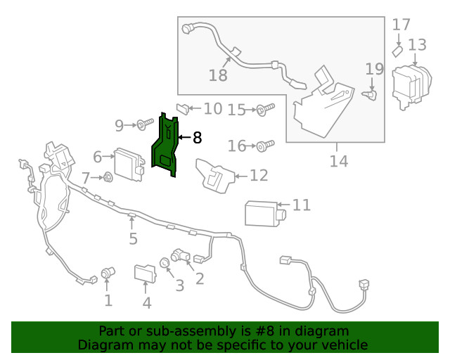 Genuine GM Mount Bracket 84780850