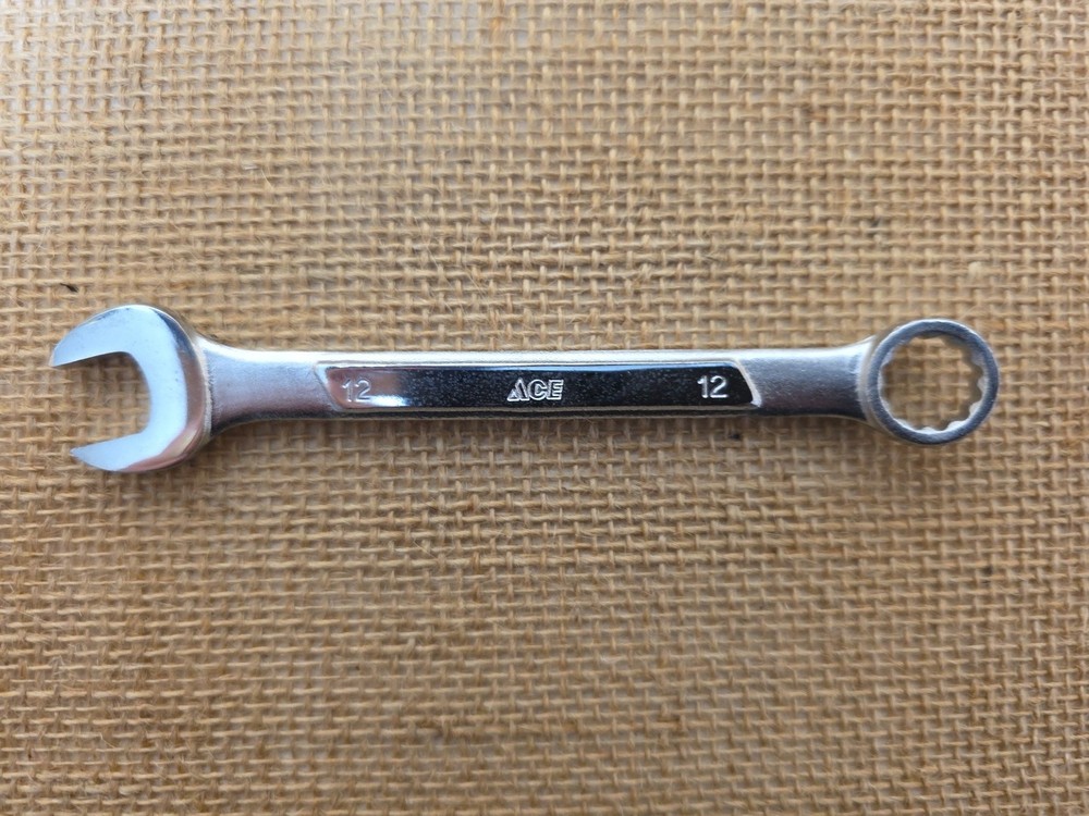 Ace Combination 12 mm Chrome Vanadium Wrench
