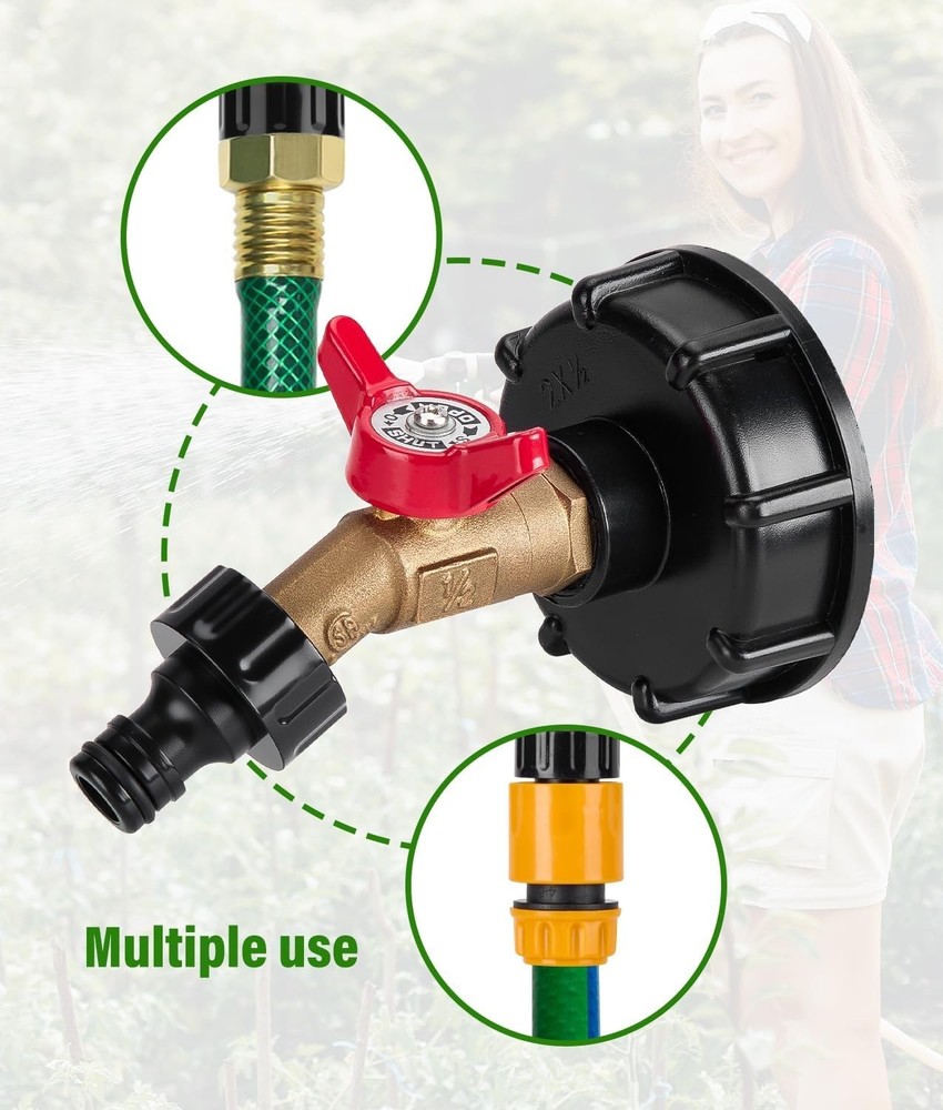 Solid Brass Adapter for 275-330 Gallon Tanks