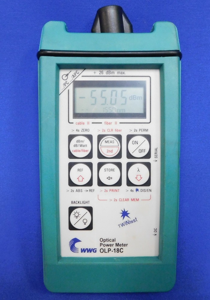 WWG Acterna JDSU OLP-18C High Performance Optical Power Meter Untested