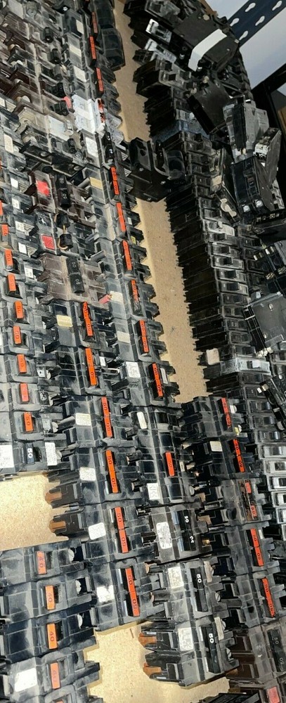 FPE Type NA Breakers, 2-Pole Stab-On Stab-Lok Circuit Breakers, Mixed Amps