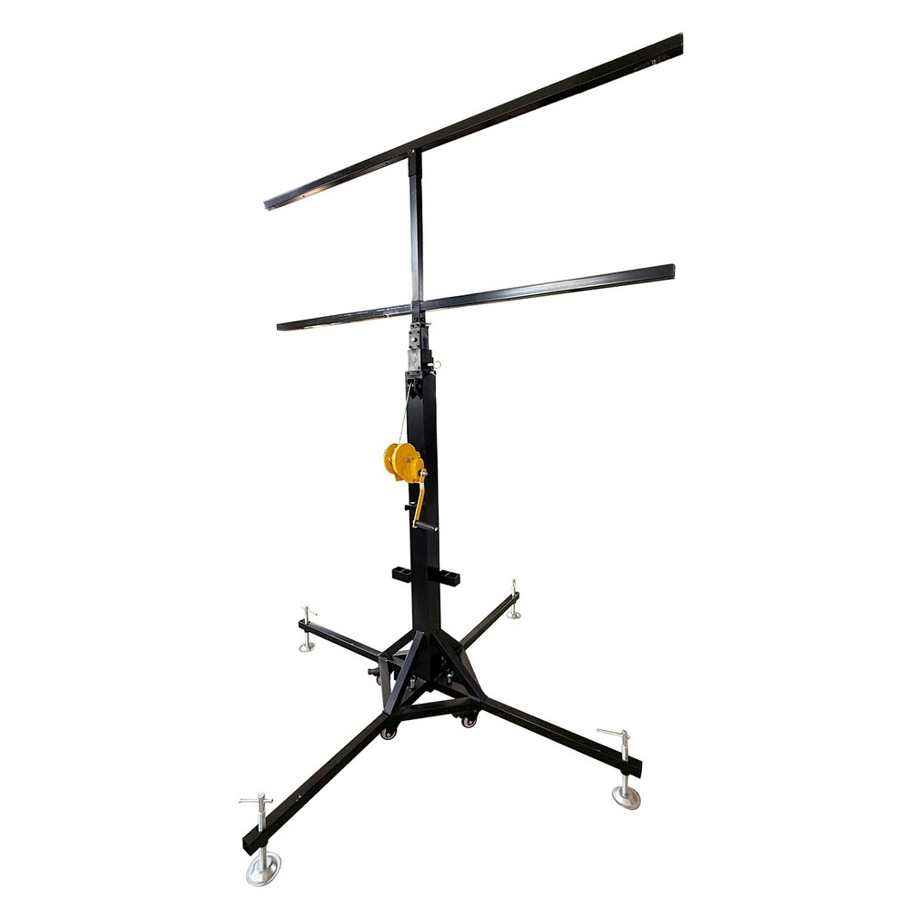 Hand-cranked Light Stand Foldable Double-Layer Lighting Crank Stand 5.9-13.12Ft