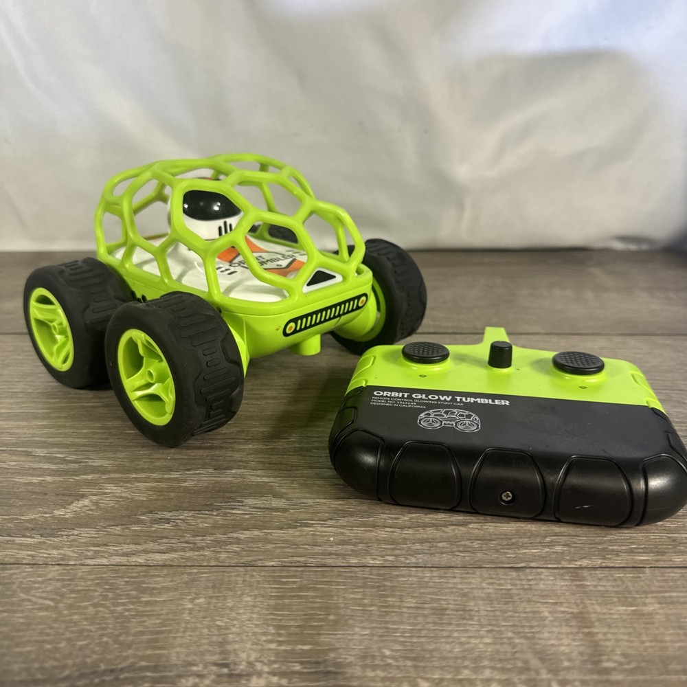 Sharper Image Orbit Glow Tumbler Remote Control All Terrain Rover - Tested