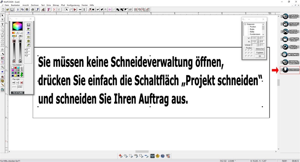 WinPCSIGN Basic 2018. Schneidesoftware. Download per E-Mail möglich