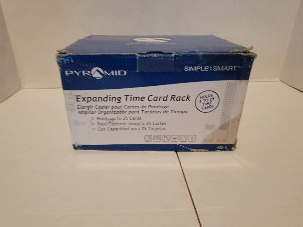 Pyramid 400-X Expanding Time Card Rack,Gray