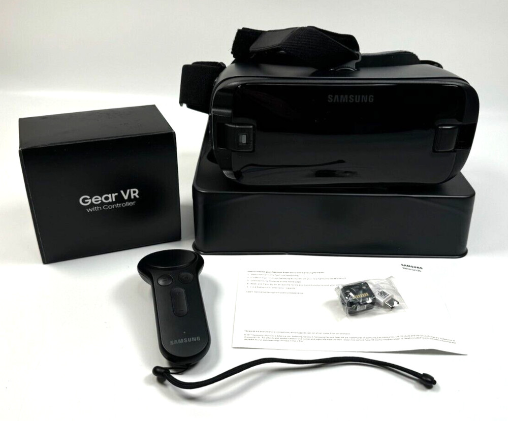 Samsung SMR324 Gear VR with Controller - Black, Virtual Reality Gaming Oculus