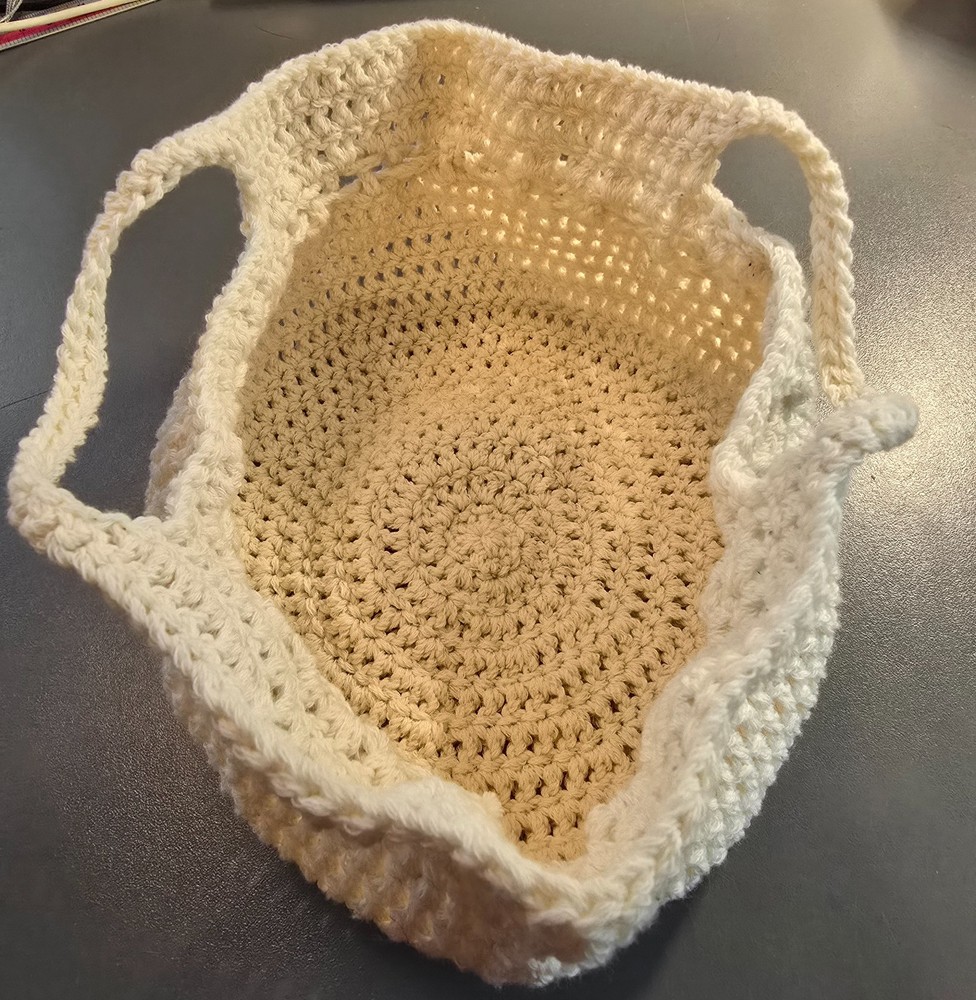 Handmade Crochet Drawstring Bag
